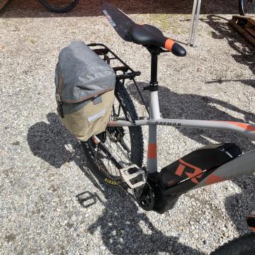 Montage Porte vélo avec sacoche